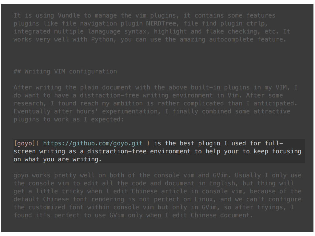 vim-config-as-a-distraction-free-writing-editor 'good writing editor'